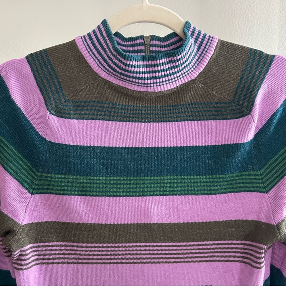 Free People cropped half zip striped sweater - Picture 8 of 9